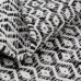 Teppich Grau 70 % Baumwolle 30 % Polyester 80 x 150 cm