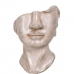 Figura Decorativa Bege Face 12,5 x 13,5 x 27,5 cm