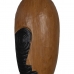 Figura Decorativa Castanho Máscara 18 x 11 x 54 cm