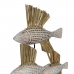 Figura Decorativa Branco Castanho Natural Peixes 30 x 10 x 40 cm