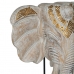 Deko-Figur Weiß Gold natürlich Elefant 44 x 16 x 57 cm