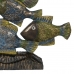 Decorative Figure Blue Brown Green Fish 60 x 11,5 x 52 cm