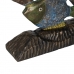 Decorative Figure Blue Brown Green Fish 60 x 11,5 x 52 cm