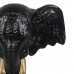 Figura Decorativa Preto Dourado Elefante 20,5 x 14,3 x 35,5 cm