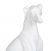 Figura Decorativa Branco Cão 19 x 12 x 37,5 cm