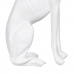 Figurine Décorative Blanc Chien 19 x 12 x 37,5 cm