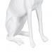 Figura Decorativa Branco Cão 19 x 12 x 37,5 cm