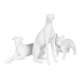 Statua Decorativa Bianco Cane 18 x 12,5 x 37 cm