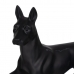 Deko-Figur Schwarz Hund 37,5 x 13,5 x 22 cm