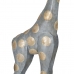 Figura Decorativa Cinzento Dourado Girafa 27 x 12 x 100 cm