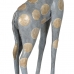 Statua Decorativa Grigio Dorato Giraffa 27 x 12 x 100 cm