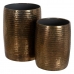 Vase 2 Deler Bronse Gyllen Aluminium 35,5 x 35,5 x 50 cm