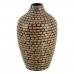 Vas Svart Beige Bambu 18 x 18 x 30 cm