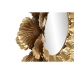 Nástěnné zrcadlo Home ESPRIT Zlatá Kov List rostliny 76,5 x 8 x 76,5 cm