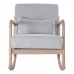 Sillón DKD Home Decor MB-179429 Gris Natural Gris claro Madera de caucho Sixties 66 x 88 x 78 cm