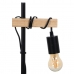 Bordlampe Sort Beige Træ Jern 220 -240 V 16 x 13 x 52 cm