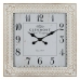Ρολόι Τοίχου Λευκό Σίδερο 60 x 60 x 6,5 cm