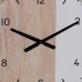 Reloj de Pared Blanco Natural Madera 60 x 60 x 5,5 cm