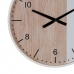 Horloge Murale Blanc Naturel Bois 60 x 60 x 5,5 cm