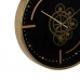 Nástenné hodiny Čierna Zlatá Železo 46 x 7 x 46 cm