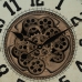 Ρολόι Τοίχου Κρεμ Χρυσό Κρυστάλλινο Σίδερο 66 x 9,5 x 66 cm (3 Μονάδες)