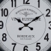 Nástenné hodiny Biela Čierna Železo 70 x 70 x 6,5 cm
