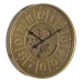 Wall Clock Golden Iron 60 x 8 x 60 cm