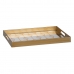 Snackdienblad Gouden PVC Kristal 45 x 31 x 4,2 cm (2 Stuks)