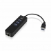 USB Centrmezgls Ewent AAOAUS0127 3 x USB 3.1 RJ45 Plug and Play