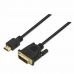 Кабел HDMI към DVI NANOCABLE 10.15.0502 1,8 m Стерео жак мъжко-мъжко