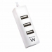 Hub USB Ewent EW1122 Bianco 3600 W