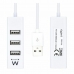 Hub USB Ewent EW1122 Bianco 3600 W