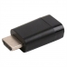 Adaptador HDMI para VGA GEMBIRD A-HDMI-VGA-001 1080 px 60 Hz Preto