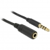 Lyd Jack Cable (3.5mm) DELOCK 84667 (Fikset A+)
