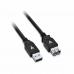 Cabo USB V7 V7U3.0EXT-2M-BLK-1E  USB A Preto