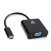 Adaptador USB C a VGA V7 V7UCVGA-BLK-1E       Negro