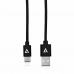 Cabo USB A para USB C V7 V7U2AC-2M-BLK-1E     Preto