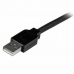 USB Cable Startech USB2AAEXT25M Черен