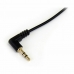 Audio ligzdas Kabelis (3.5mm) Startech MU6MMSRA             Melns 1.8 m