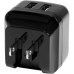 Chargeur mural Startech USB2PACBK            Noir