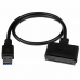 Cabo Micro USB Startech USB312SAT3CB         Preto