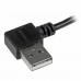 Cabo USB para Micro USB Startech USB2AUB2RA1M         Preto