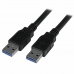 USB Cable 3.0 Startech USB3SAA3MBK 3 m Черен