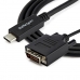 USB C – DVI adapteris Startech CDP2DVIMM2MB Juoda