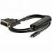 Kabel USB C naar DVI-D Startech CDP2DVIMM1MB Zwart 1 m