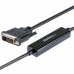 Kabel USB C naar DVI-D Startech CDP2DVIMM1MB Zwart 1 m