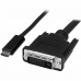 USB C - DVI-D kaapeli Startech CDP2DVIMM1MB Musta 1 m