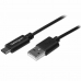 USB A - USB C Kaabel Startech USB2AC50CM           0,5 m Must