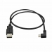 Cable USB Startech USBAUB50CMLA         Negro 0,5 m