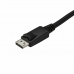 Adaptador USB C para DisplayPort Startech CDP2DPMM3MB 3 m Preto